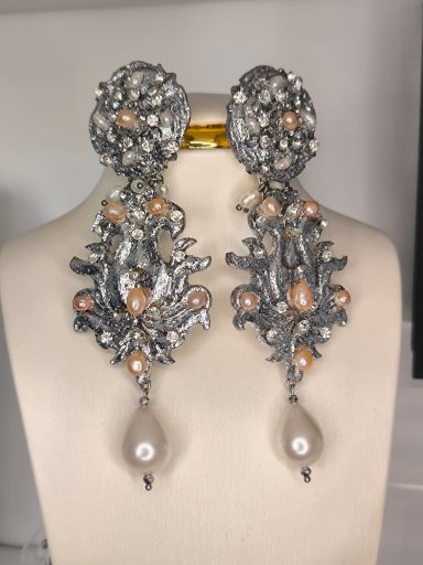 Lirio barroco -plata-perlas(2926P)- 99€